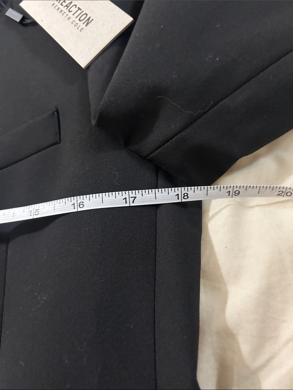 Kenneth Cole Reaction Big Boys Stretch Slim Fit Suit Jacket - Black. 18 reg NEW - Picture 7 of 9